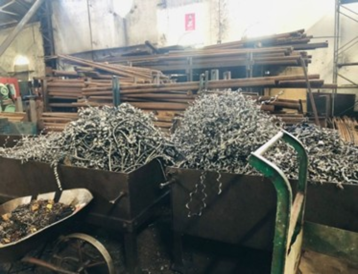 Workshop material waste observation