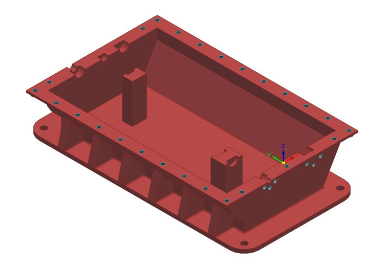 Bottom gearbox housing design