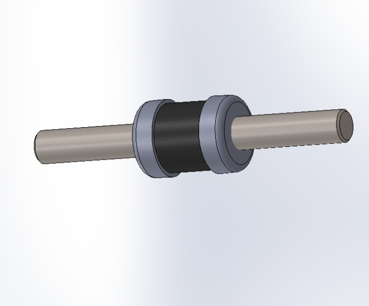 Rotated suspension bush component model