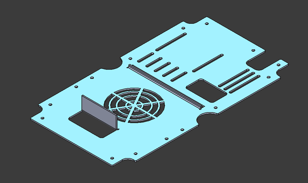 Electronics enclosure lid panel design
